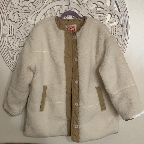 MARLOWE OVERSIZED REVERSIBLE SHERPA JACKET - Picture 5 of 15